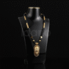Royal Elegant Pendant Necklace – Gold & Black Beads