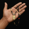 Majestic Pendant Necklace – Black & Gold Beads