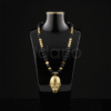 Majestic Pendant Necklace – Black & Gold Beads