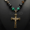 Regal Elegance Necklace – Cowrie Shells & Golden Cross
