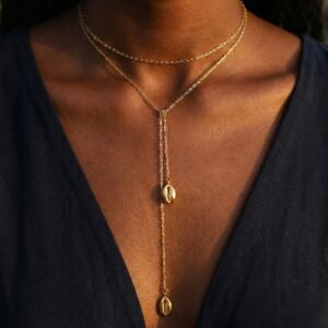 Cowrie Drop Necklace