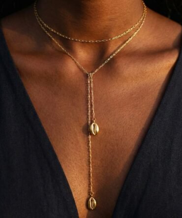 Cowrie Drop Necklace
