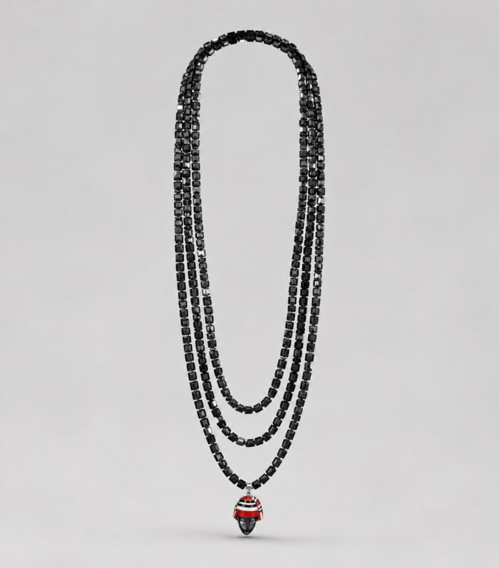 3 Layers Black Regal Bead Set